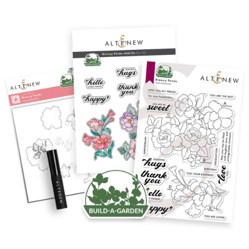 Altenew - Build-A-Garden: Breezy Petals and Add-on Die Bundle - Postage as per Actual