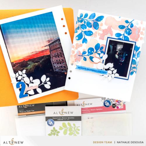 Altenew - Stencil Art: Nature Splashes and Add-on Die Bundle