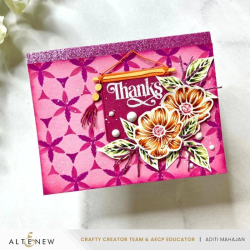 Altenew - Floral Melody Builder Stencil