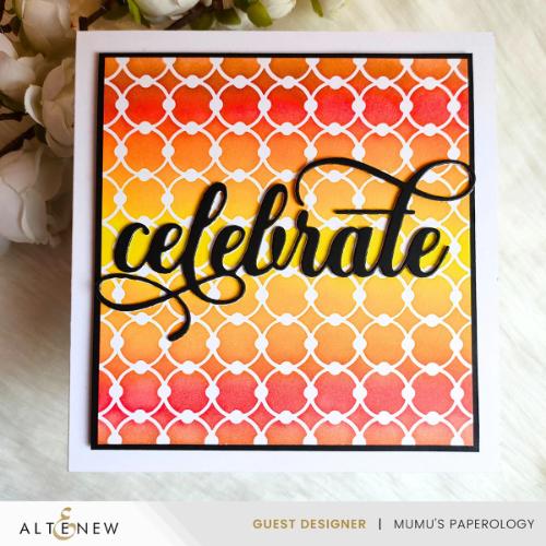 Altenew - Linked Spots & Dots Background Stencil