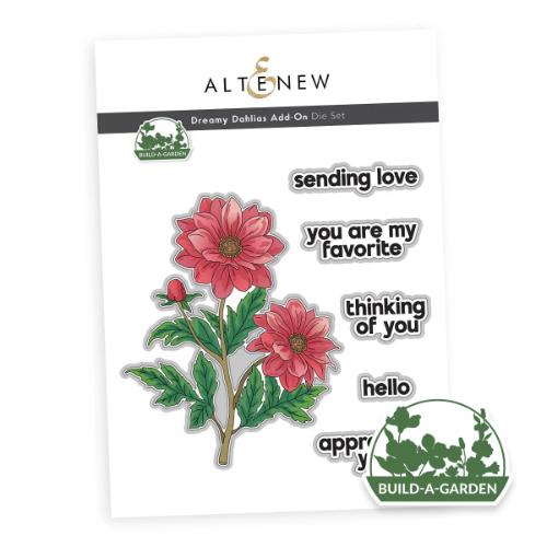 Altenew - Build-A-Garden: Dreamy Dahlias and Add-on Die Bundle - Postage as per Actual