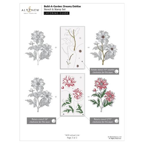 Altenew - Build-A-Garden: Dreamy Dahlias and Add-on Die Bundle - Postage as per Actual