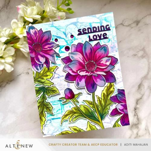 Altenew - Build-A-Garden: Dreamy Dahlias and Add-on Die Bundle - Postage as per Actual