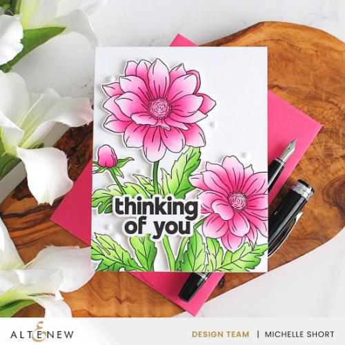 Altenew - Build-A-Garden: Dreamy Dahlias and Add-on Die Bundle - Postage as per Actual