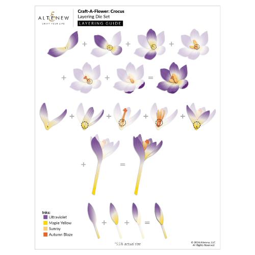 Altenew - Craft-A-Flower: Crocus Layering Die Set