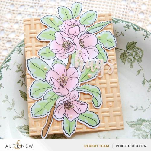 Altenew - Build-A-Garden: Flowering Quince & Add-on Die Bundle - Postage at per Actual