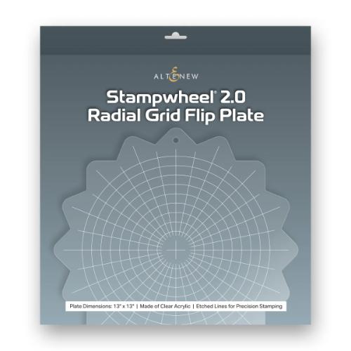 Altenew - Stampwheel 2.0 - Radial Grid Flip Plate - Postage as per Actual