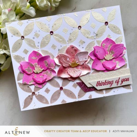 Altenew - Luminous Diamond Rings Stencil