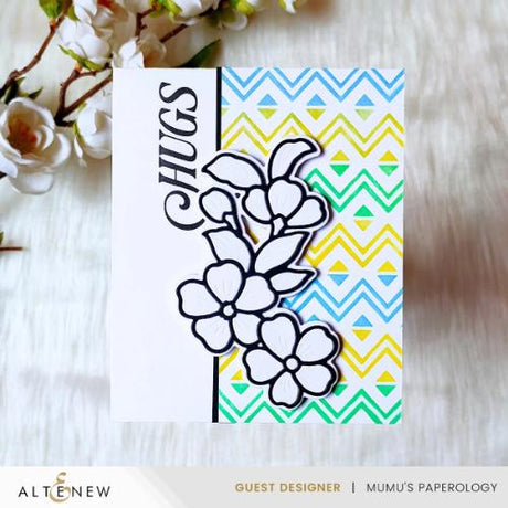 Altenew - Heritage Chevron Weaves Stencil