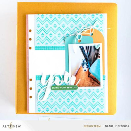 Altenew - Heritage Chevron Weaves Stencil