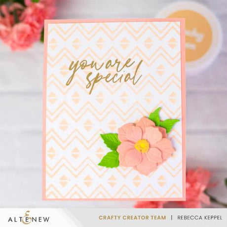 Altenew - Heritage Chevron Weaves Stencil