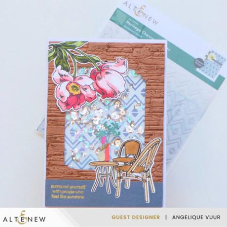 Altenew - Heritage Chevron Weaves Stencil