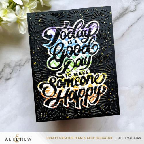Altenew - Heritage Chevron Weaves Stencil