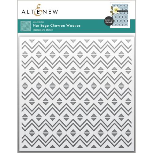 Altenew - Heritage Chevron Weaves Stencil