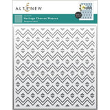 Altenew - Heritage Chevron Weaves Stencil