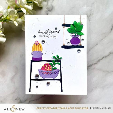 Altenew - Mini Delight: Potted Shelves Stamp & Die Set