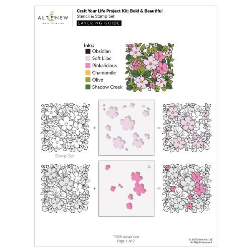Altenew - Craft Your Life Project Kit: Bold & Beautiful - Postage as per Actual