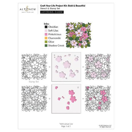 Altenew - Craft Your Life Project Kit: Bold & Beautiful - Postage as per Actual