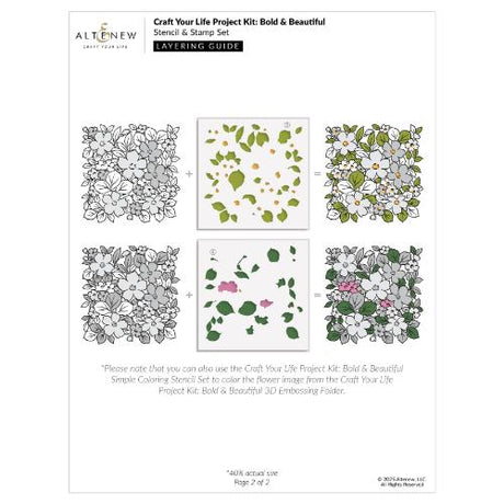 Altenew - Craft Your Life Project Kit: Bold & Beautiful - Postage as per Actual