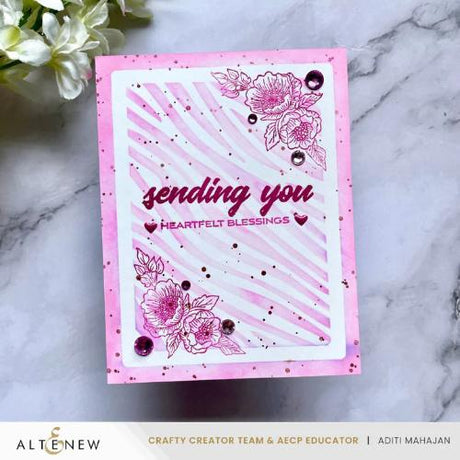 Altenew - Cornered Blooms Stamp Set