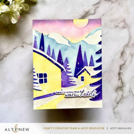 Altenew - Abstract Village Builder Stencil Set (4 in 1)