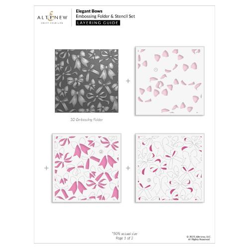 Altenew - Elegant Bows - Complete Bundle - Postage as per Actual