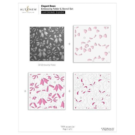Altenew - Elegant Bows - Complete Bundle - Postage as per Actual