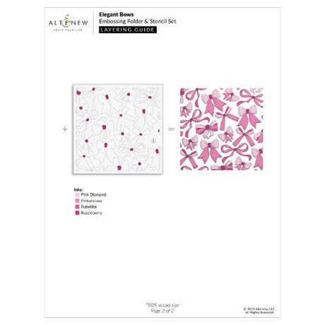 Altenew - Elegant Bows - Complete Bundle - Postage as per Actual