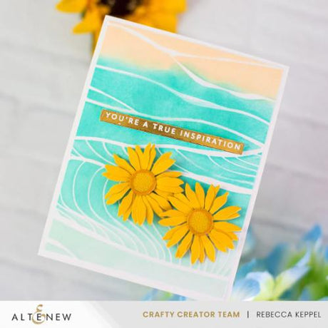 Altenew - Brilliant Waves Background Stencil