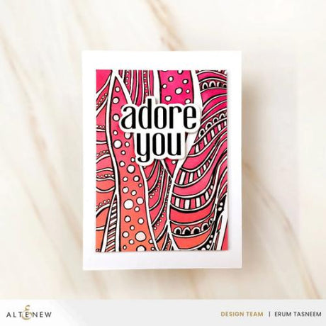 Altenew - Brilliant Waves Background Stencil