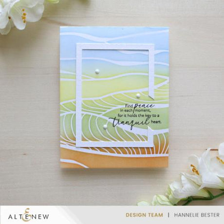 Altenew - Brilliant Waves Background Stencil