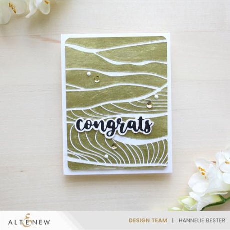 Altenew - Brilliant Waves Background Stencil