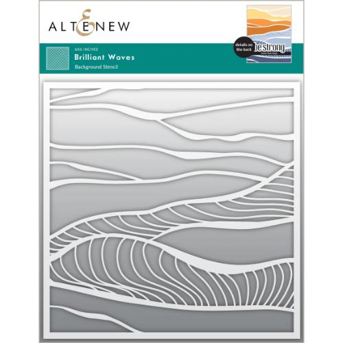 Altenew - Brilliant Waves Background Stencil