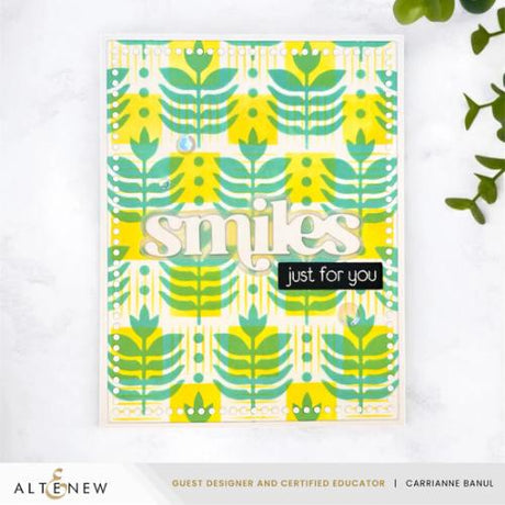 Altenew - Checkerboard Tiles Background Stencil