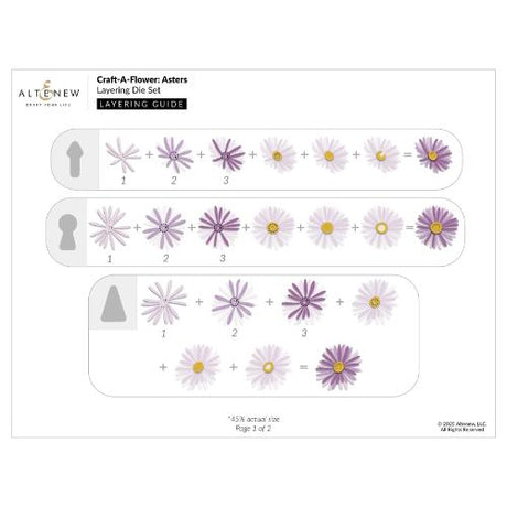Altenew - Craft-A-Flower: Asters Layering Die Set
