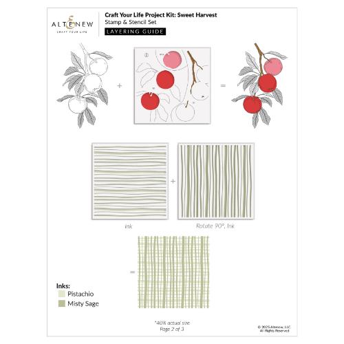 Altenew - Craft Your Life Project Kit: Sweet Harvest & Add-on Die Bundle - Postage as per Actual