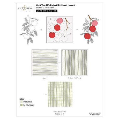 Altenew - Craft Your Life Project Kit: Sweet Harvest & Add-on Die Bundle - Postage as per Actual