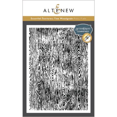 Altenew - Essential Textures: Fine Woodgrain Press Plates/Foil Plates