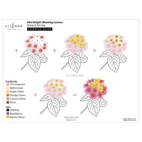 Altenew - Mini Delight: Blooming Lantana Stamp & Die Set