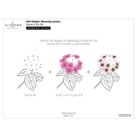 Altenew - Mini Delight: Blooming Lantana Stamp & Die Set