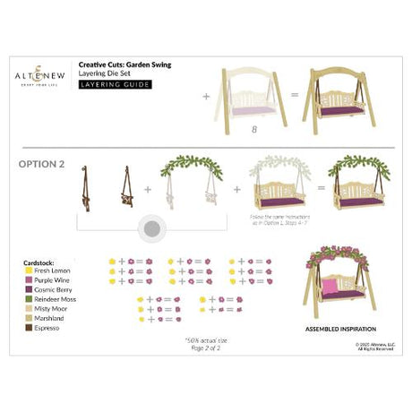 Altenew - Creative Cuts: Garden Swing Layering Die Set