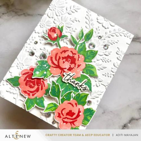 Altenew - Piped Floral Lace 3D Embossing Folder