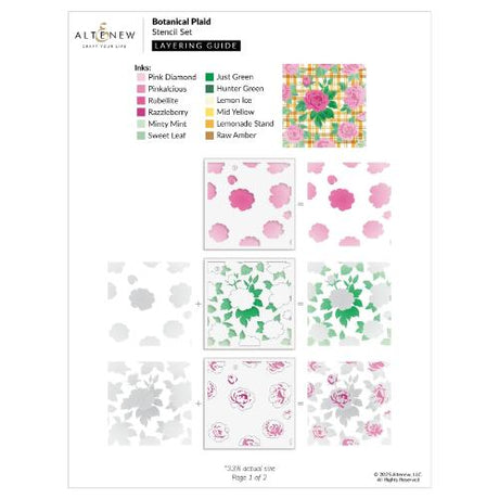 Altenew - Botanical Plaid - Complete Bundle