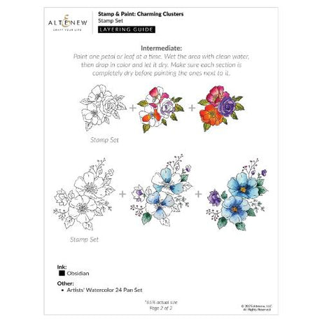 Altenew - Stamp & Paint: Charming Clusters - Complete Bundle