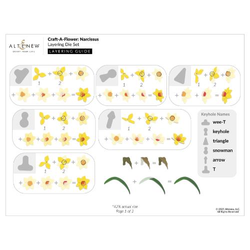 Altenew - Craft-A-Flower: Narcissus Layering Die Set