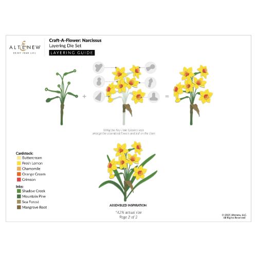 Altenew - Craft-A-Flower: Narcissus Layering Die Set