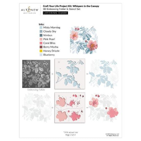Altenew - Craft Your Life Project Kit: Whispers in the Canopy & Add-On Die Bundle - Postage as per Actual