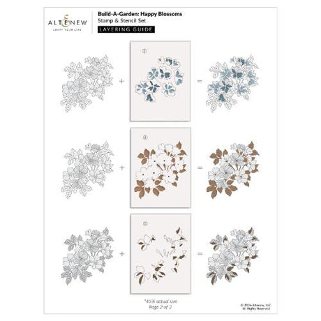 Altenew - Build-A-Garden: Happy Blossoms - Postage as per Actual