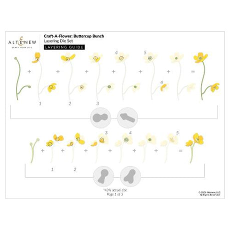Altenew - Craft-A-Flower: Buttercup Bunch Layering Die Set