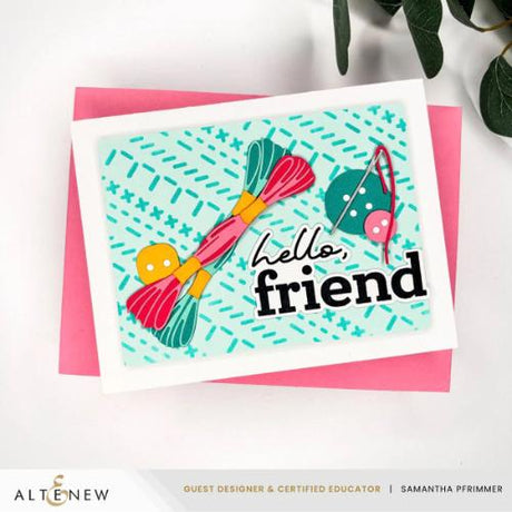 Altenew - Craft Your Life Project Kit: Stitched With Love & Add-On Die Bundle - Postage as per Actual